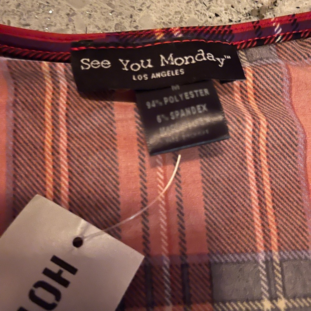 NWT hot topic plaid skater dress - Picture 3 of 3